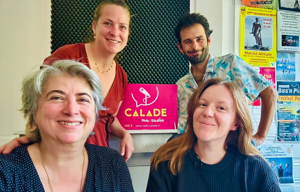 Gwen et Fiona accompagnées par Ludovic et Élisabeth