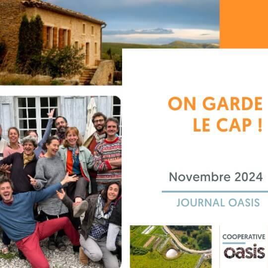 On garde la cap !Journal Oasis Novembre 2024