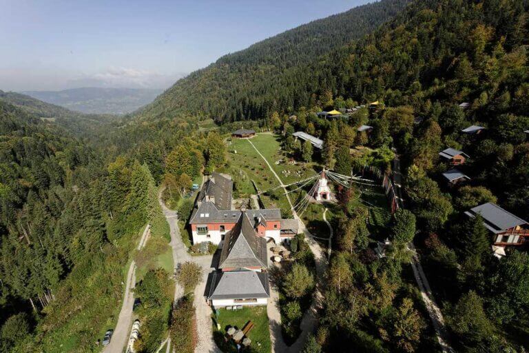 Vue aérienne de Karma Ling