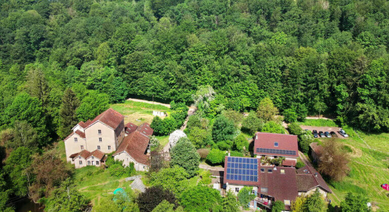 Vue aérienne du Moulin d'abondance