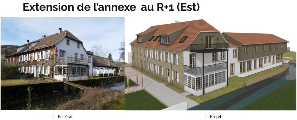 Projet Extension R+2 de La Rub