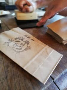 Sachets logotypés des Sens de Théus