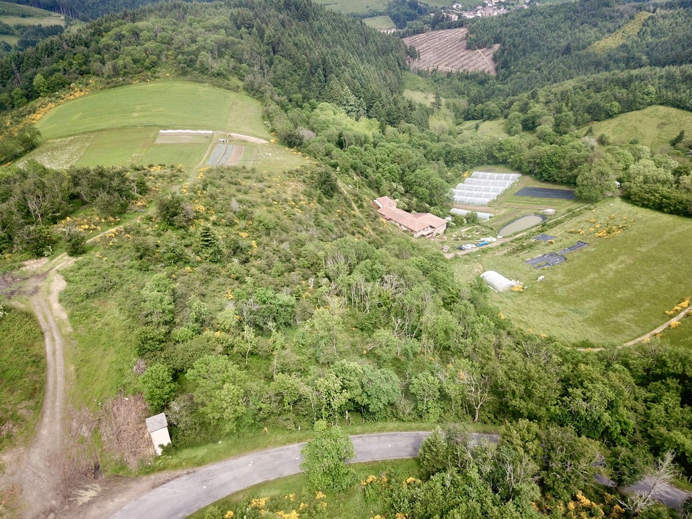 Vue aérienne | Ferme de Suchel