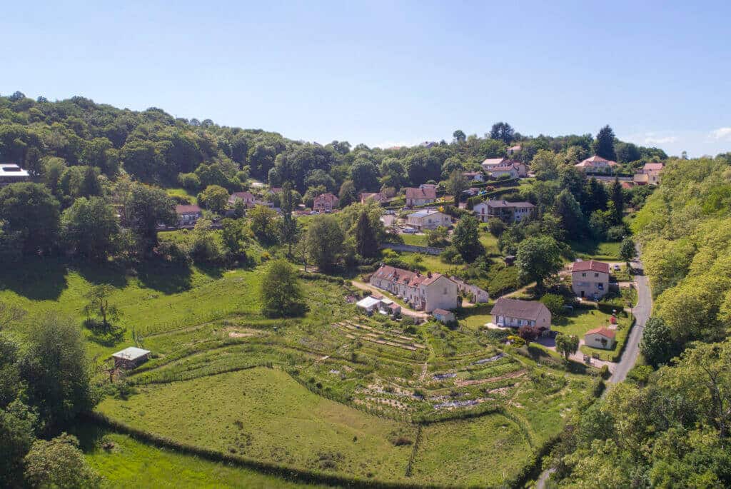 Vue aérienne de l'Îlot des Combes