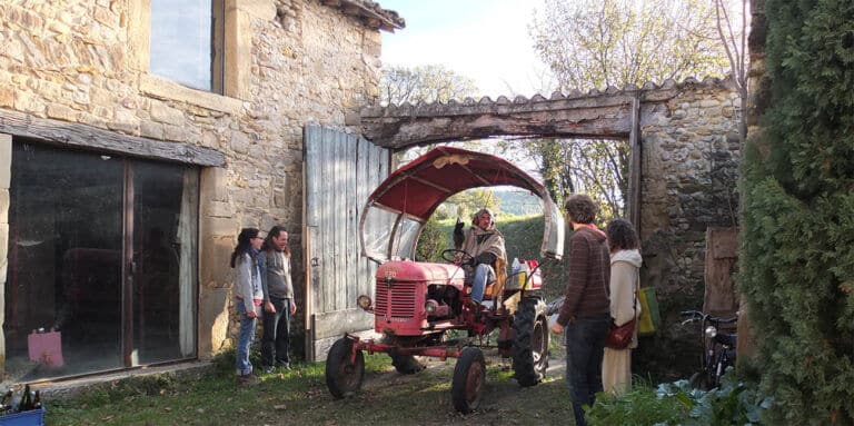 Tracteur à l'Oasis de Serendip