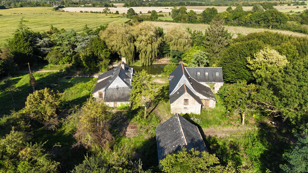 Vue aérienne de l'Écolieu de la Gasnerie